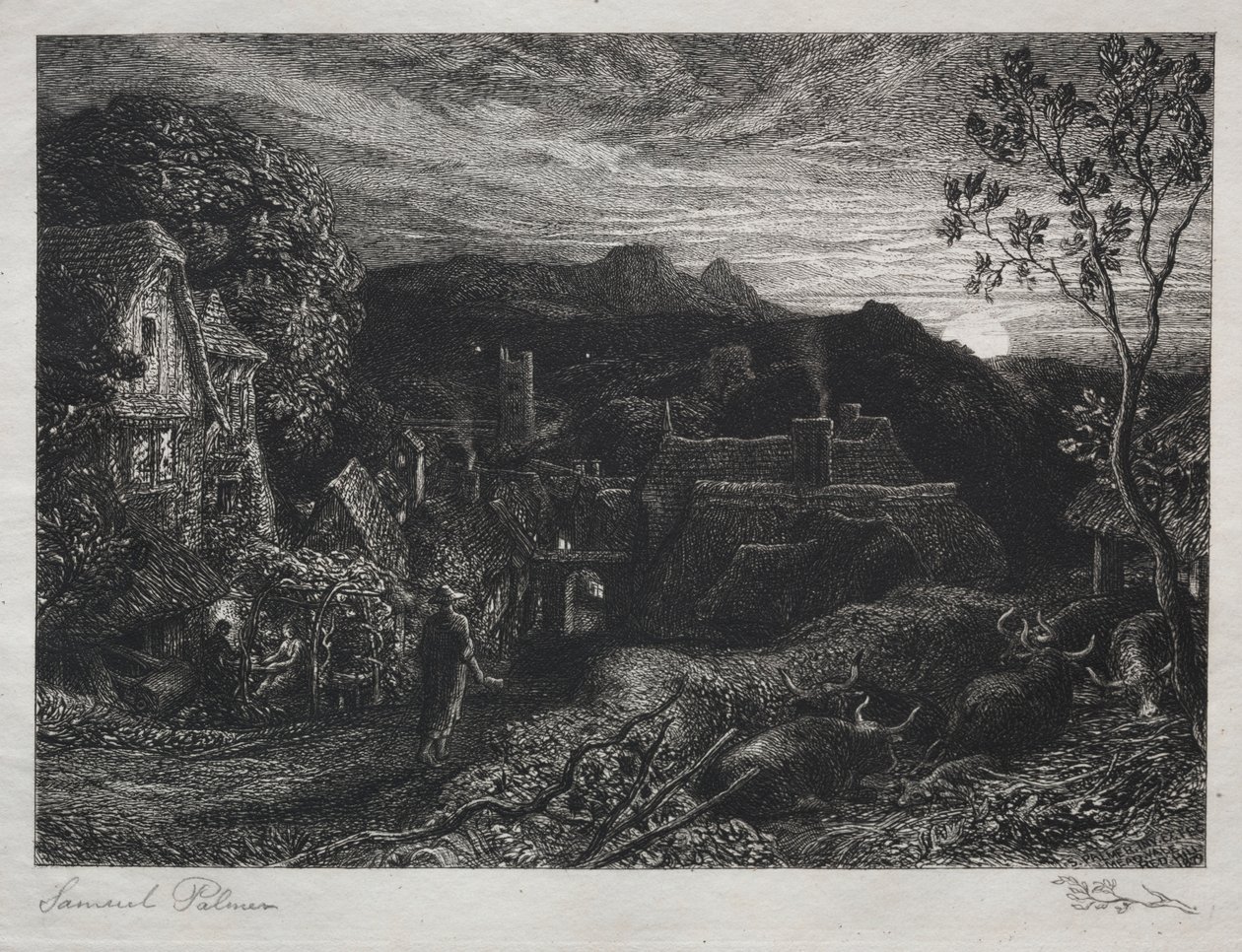 The Bellman by Samuel Palmer