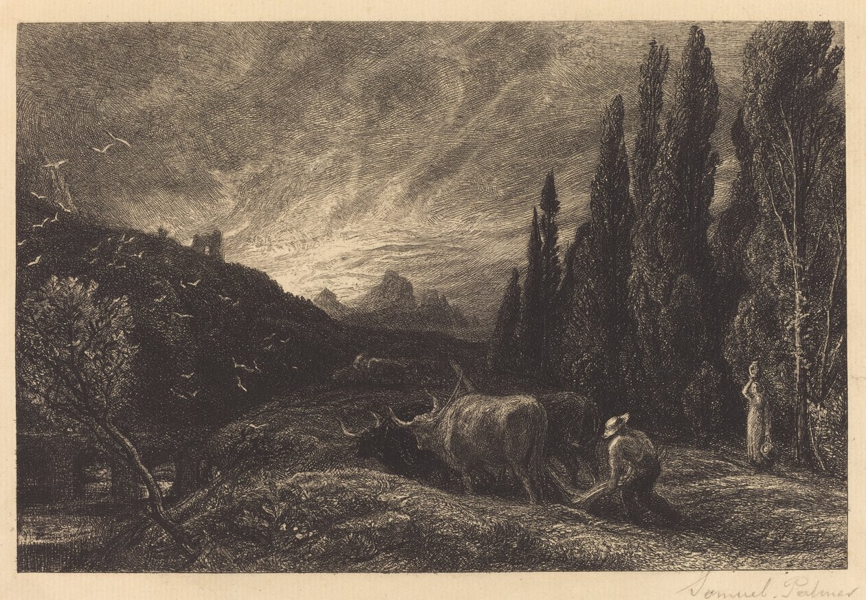 The Early Ploughman by Samuel Palmer