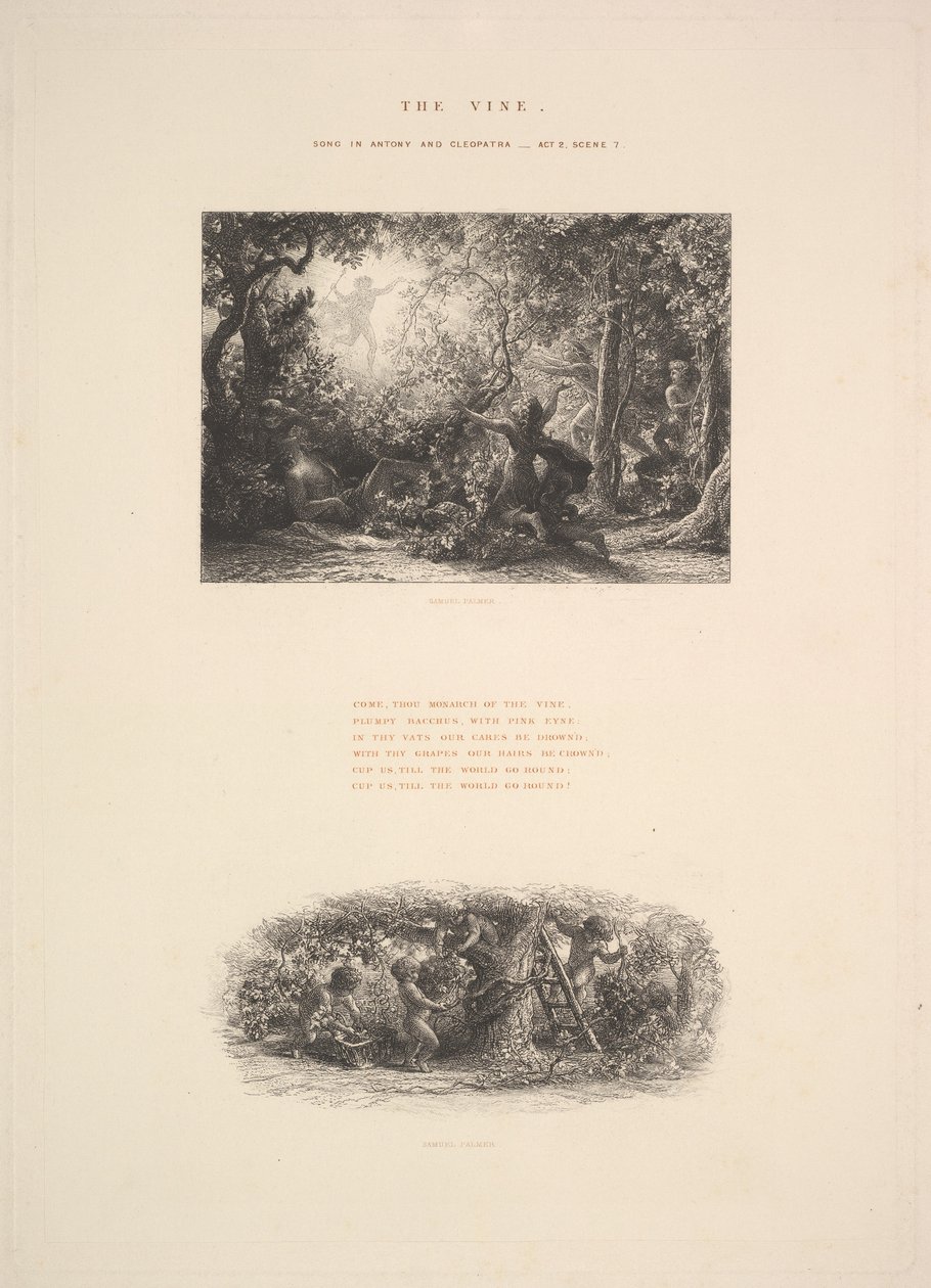 The Vine, or Plumpy Bacchus by Samuel Palmer