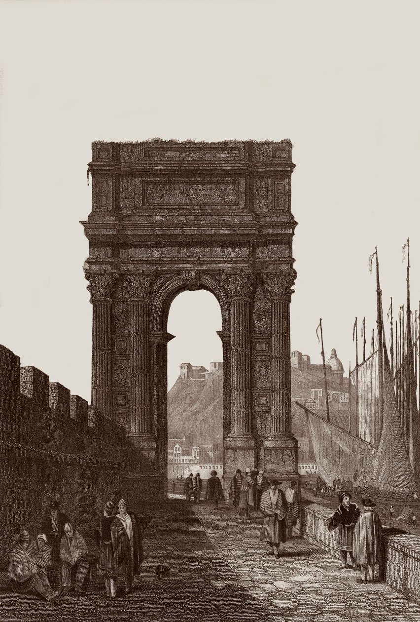 Arch of Trajan by Samuel Prout