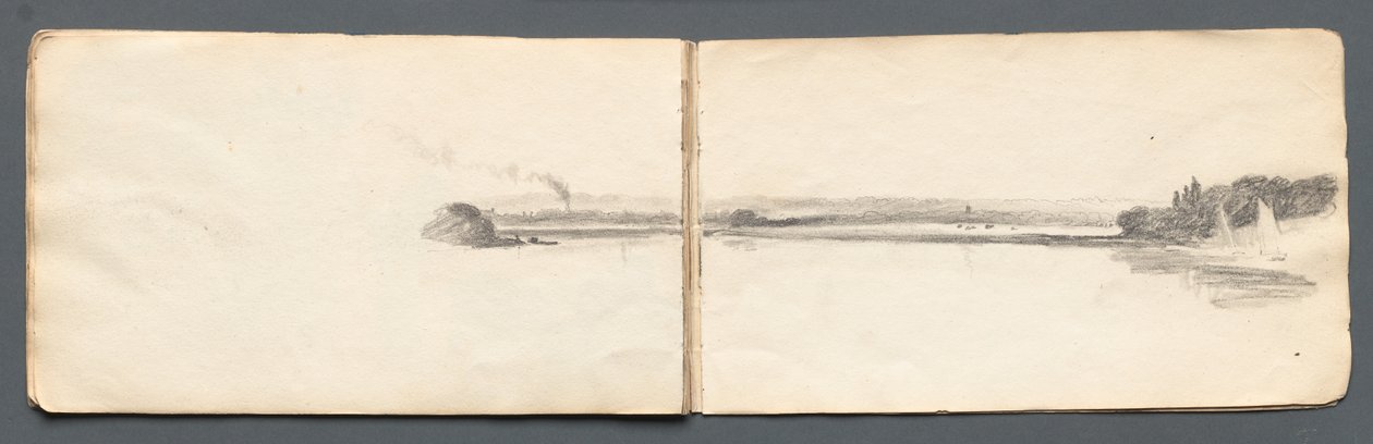 Sketchbook: "Landscape with Sailboats" by Samuel Prout