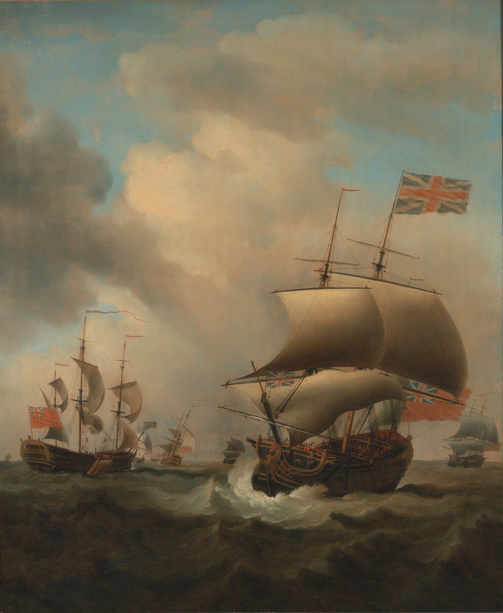 Shipping in a Choppy Sea by Samuel Scott