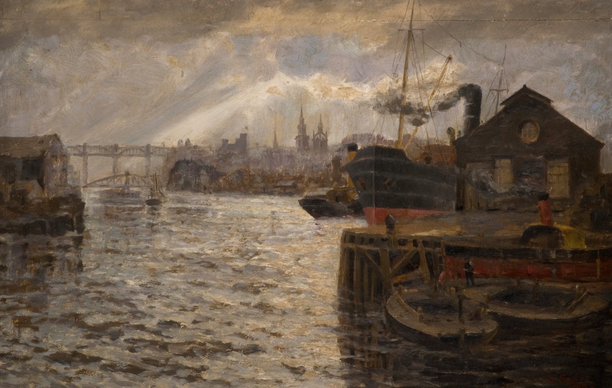 The Tyne with High Level Bridge by Samuel Sykes