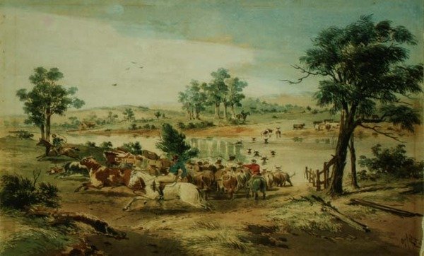 Droving by Samuel Thomas Gill