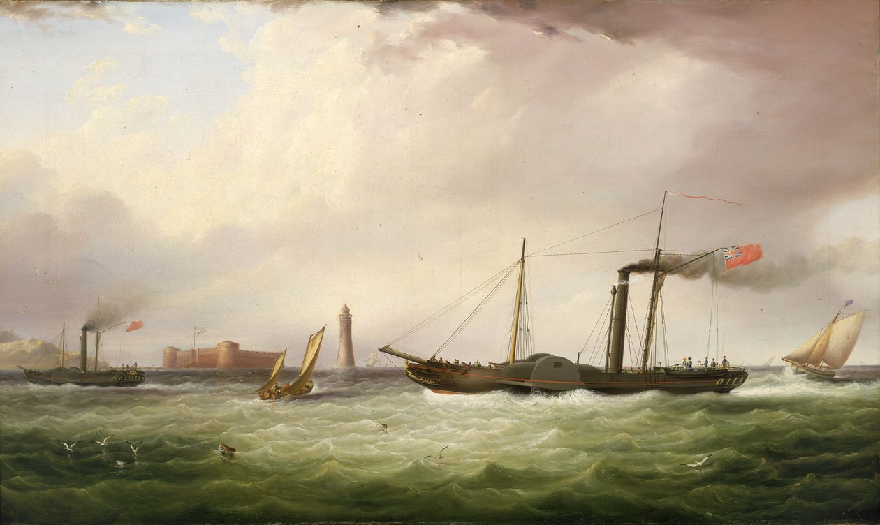 The paddle steamer 