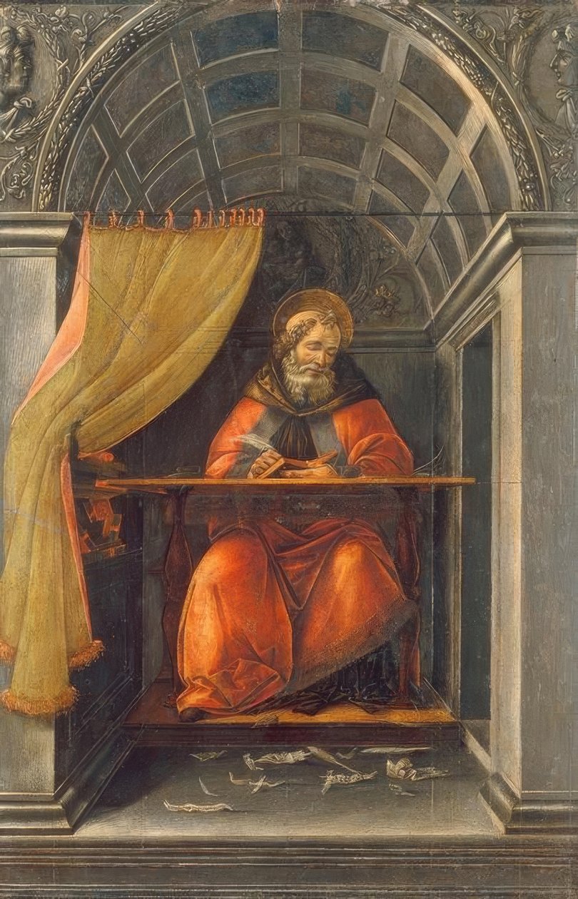 Saint Augustine in the Cell by Sandro Botticelli