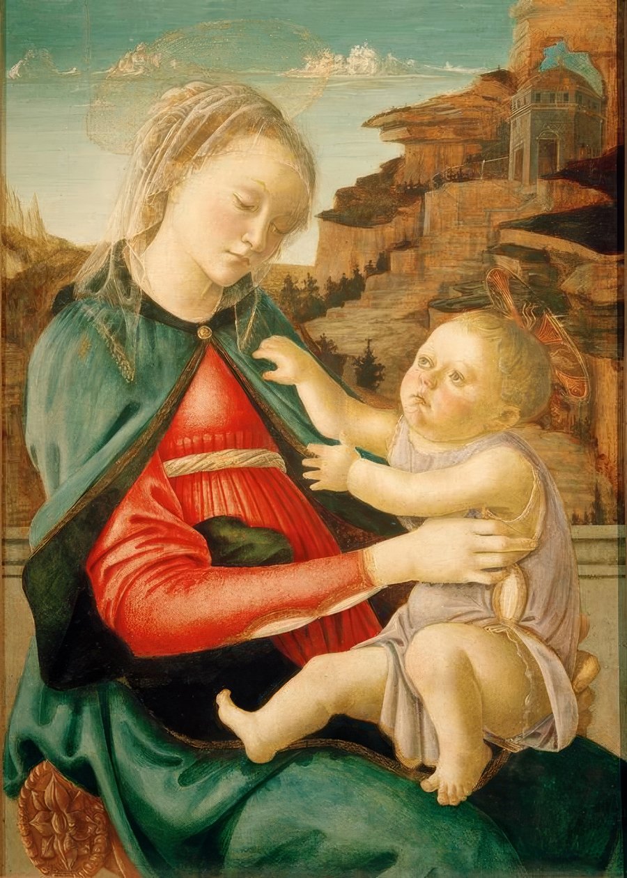 Mary with Child (Madonna Guidi) by Sandro Botticelli