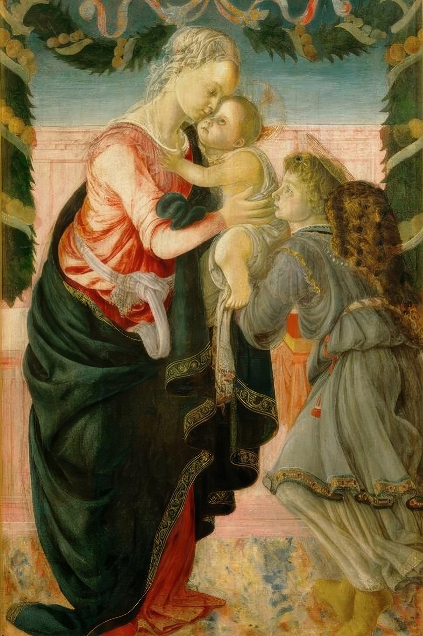 Mary with Child and Angel by Sandro Botticelli