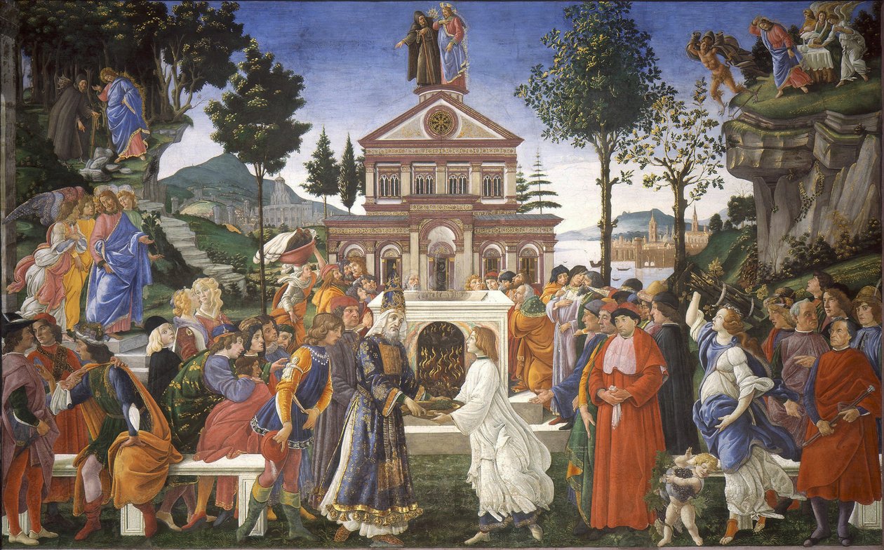 The Temptation of Christ by Sandro Botticelli