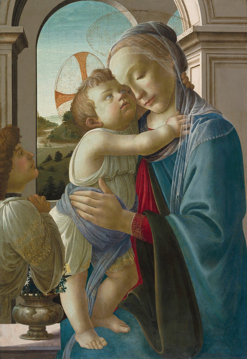 Virgin and Child with an Angel, 1475-85 by Sandro Botticelli