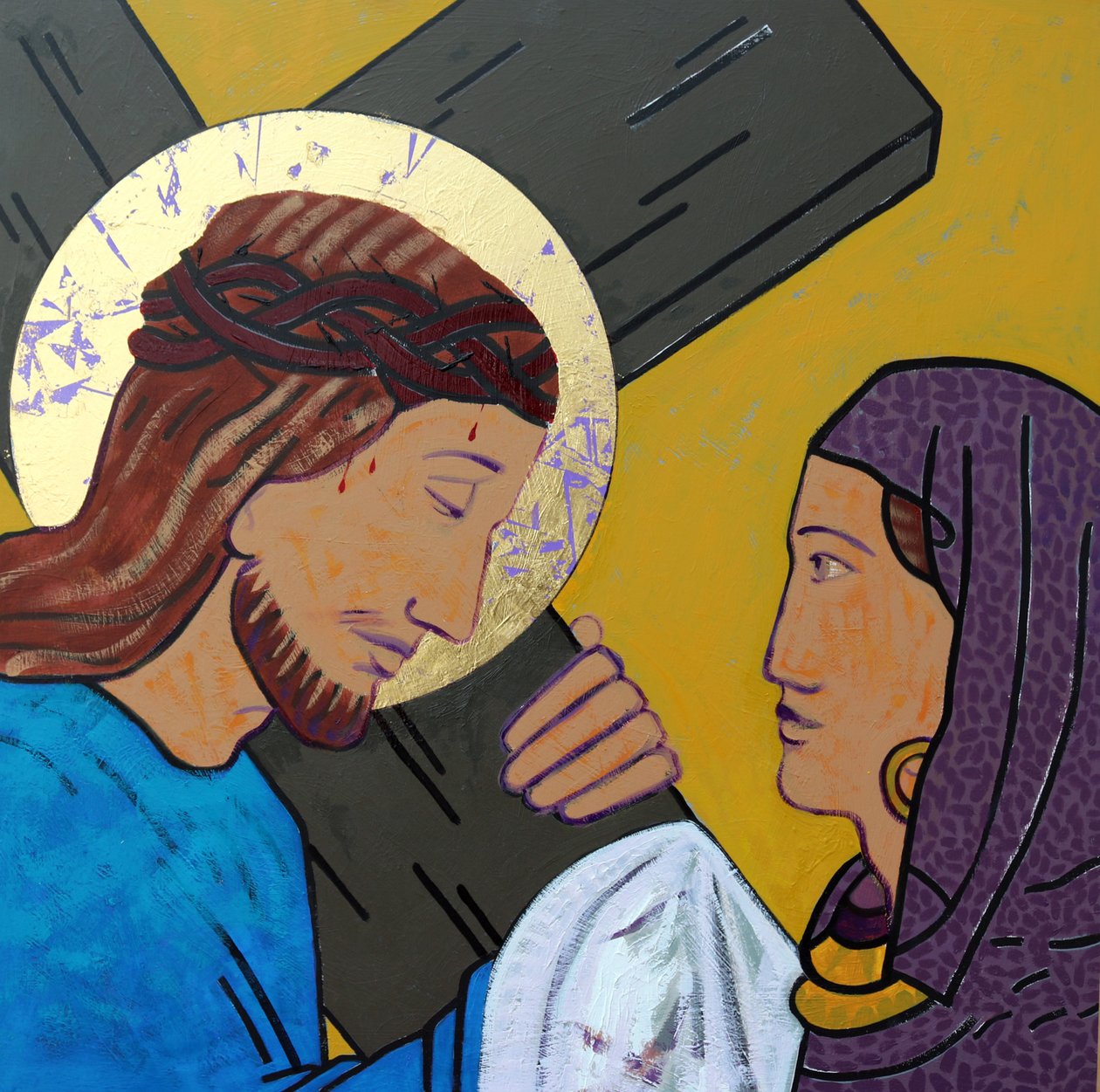 Jesus and Veronica by Sara Hayward