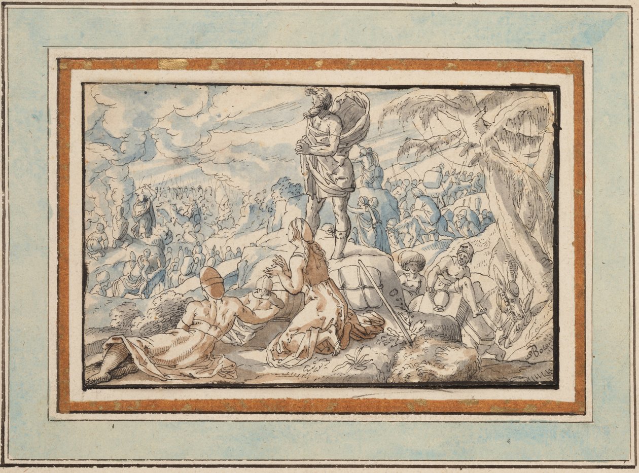 The Israelites Crossing the Red Sea by Schelte Adams Bolswert