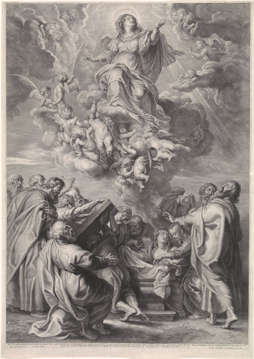 Ascension of Mary with Apostles by Schelte Adamsz. Bolswert