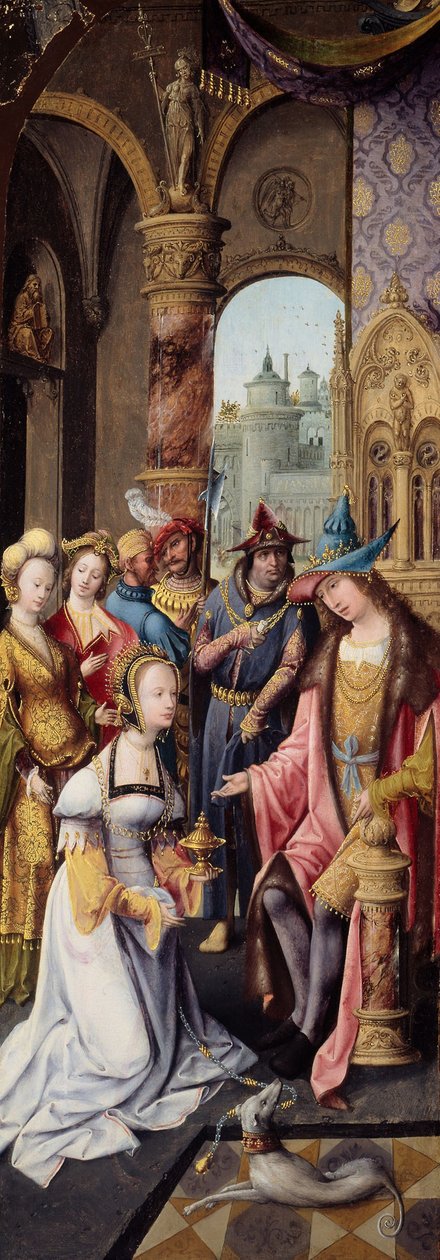 King Solomon Receiving the Queen of Sheba by School Antwerp