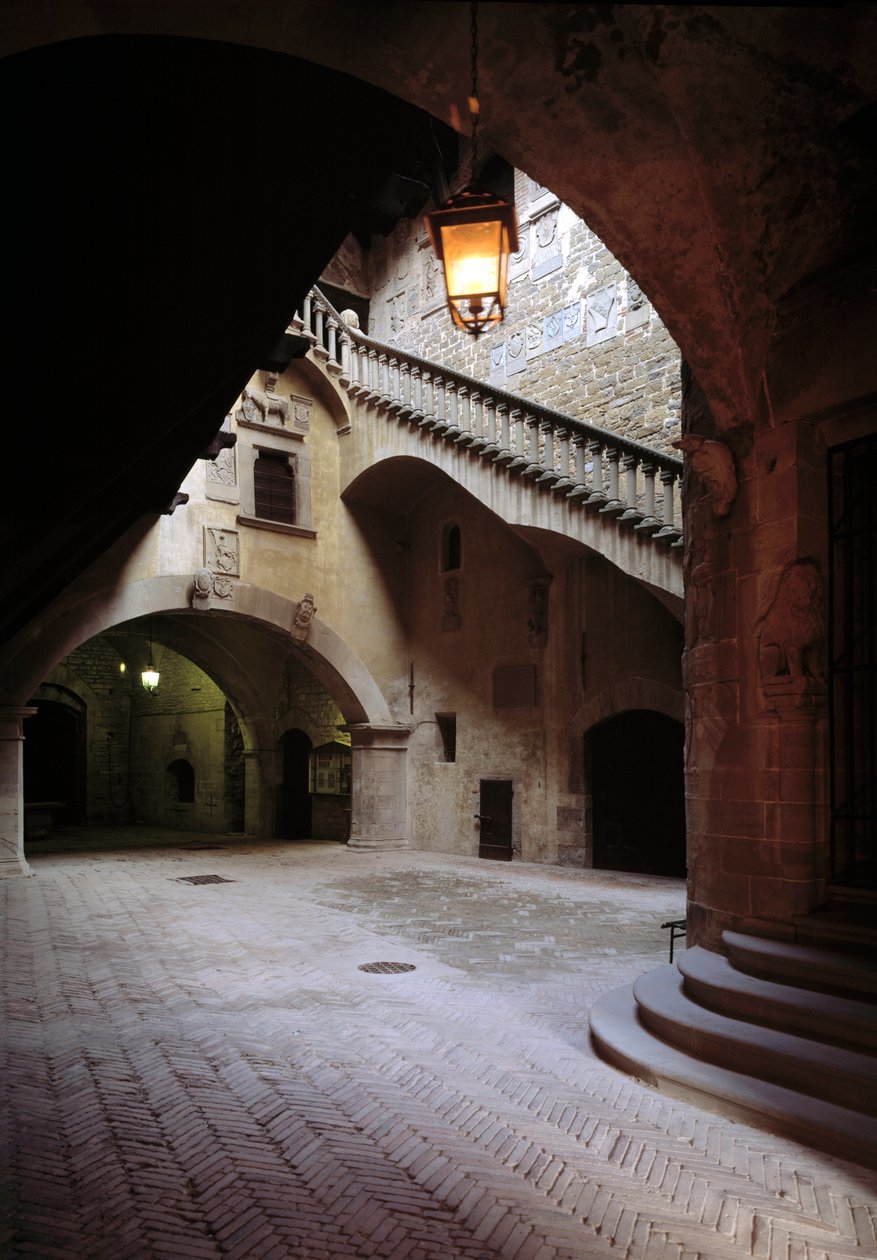 View of the courtyard by School Italian
