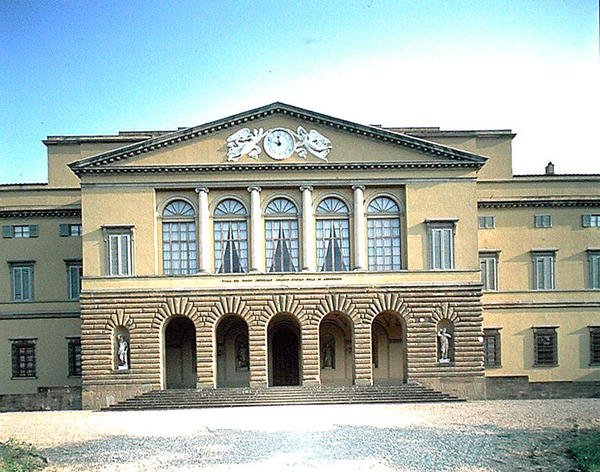 View of the facade by School Italian