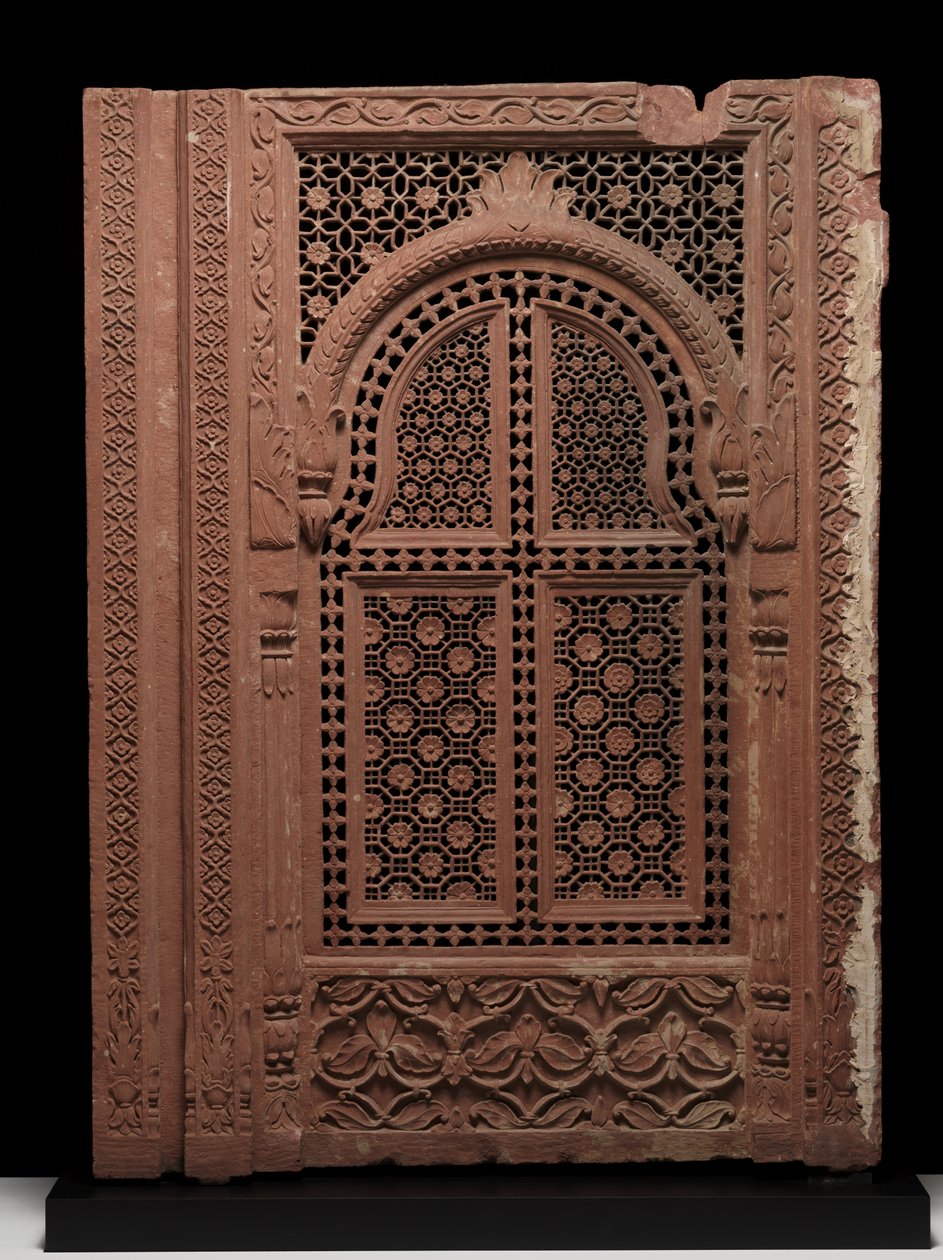 Pair of Jali screens, c.18th century by School Mughal