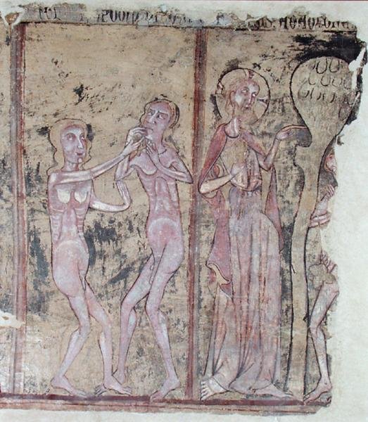 Temptation of Adam and Eve by School Spanish