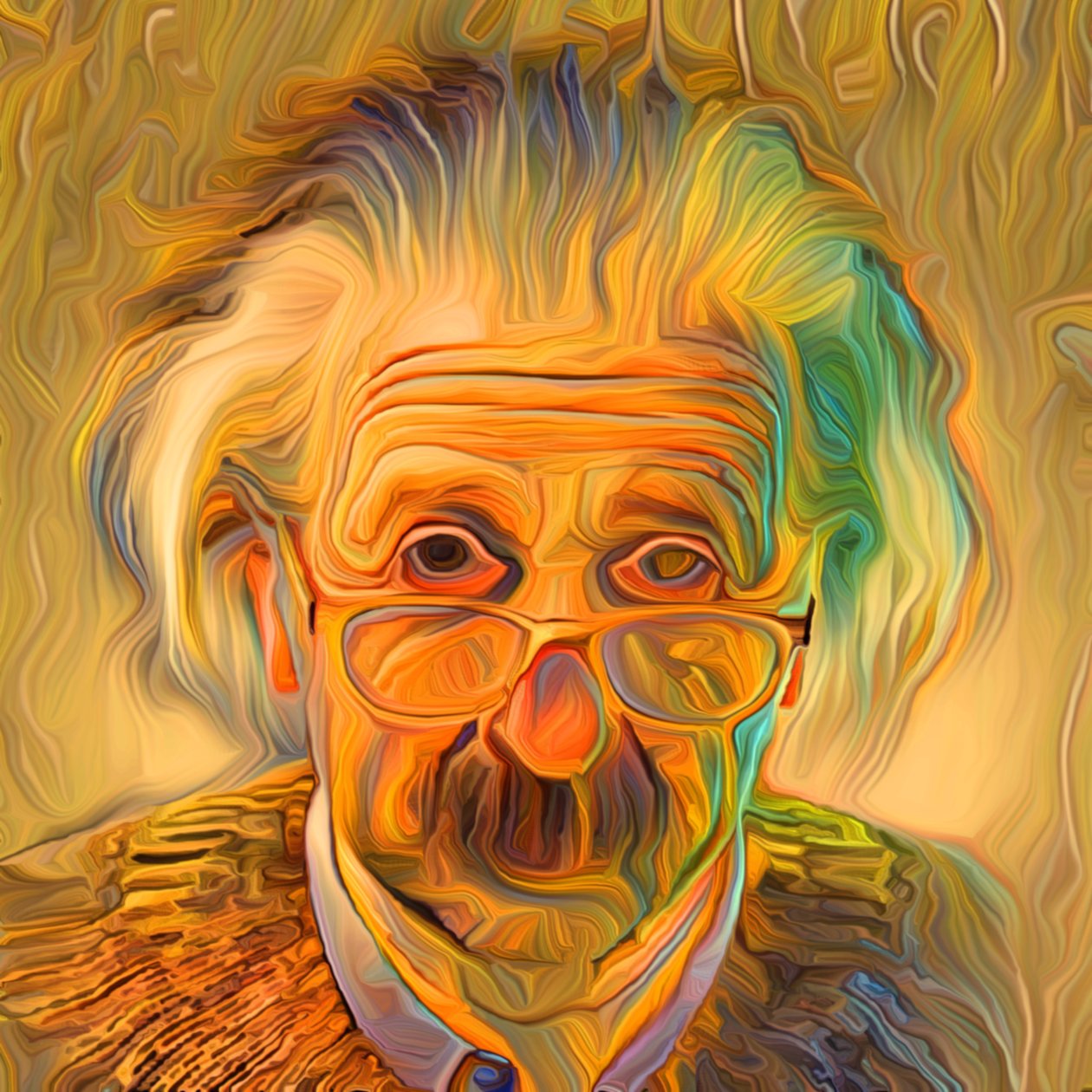 Albert Einstein 3 by Scott J. Davis