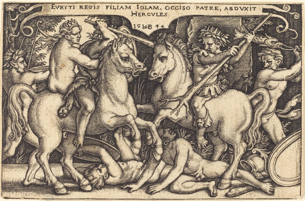 Hercules and Iole by Sebald Beham