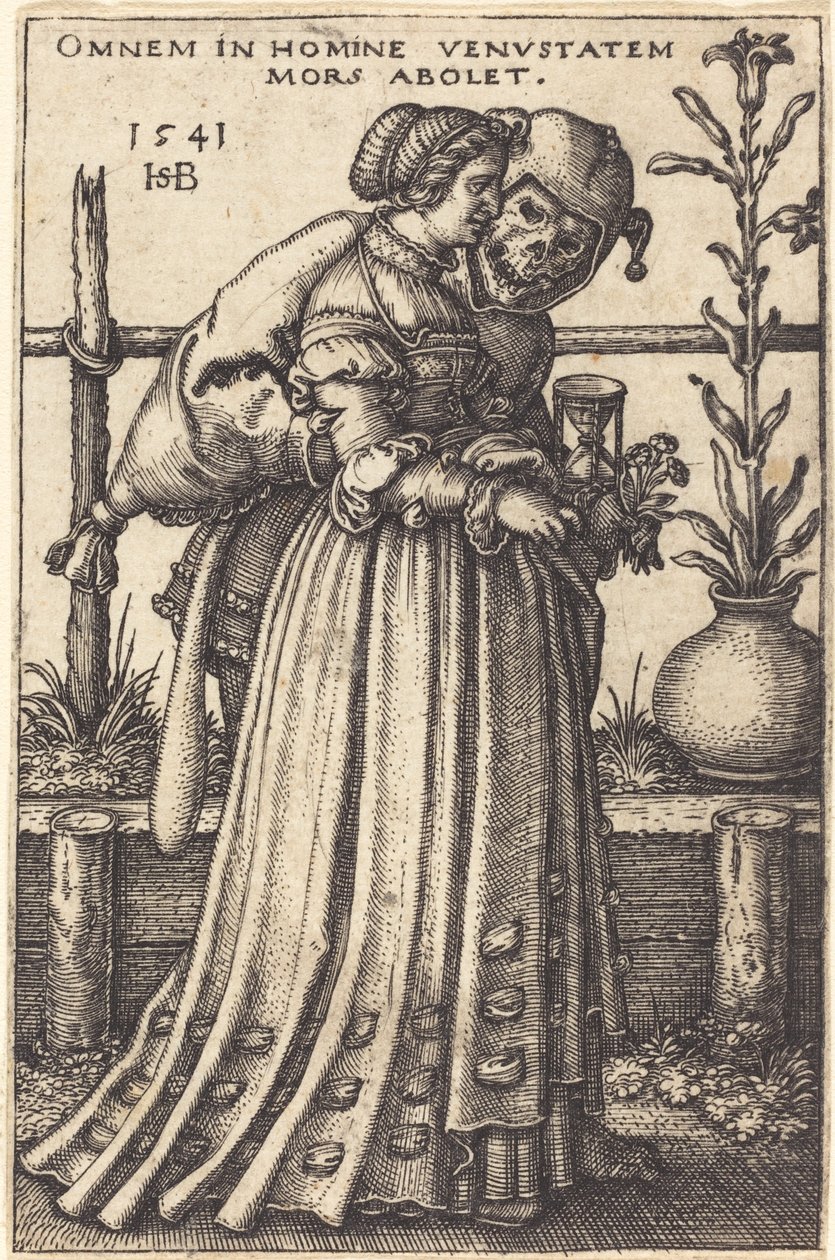 The Lady and Death by Sebald Beham
