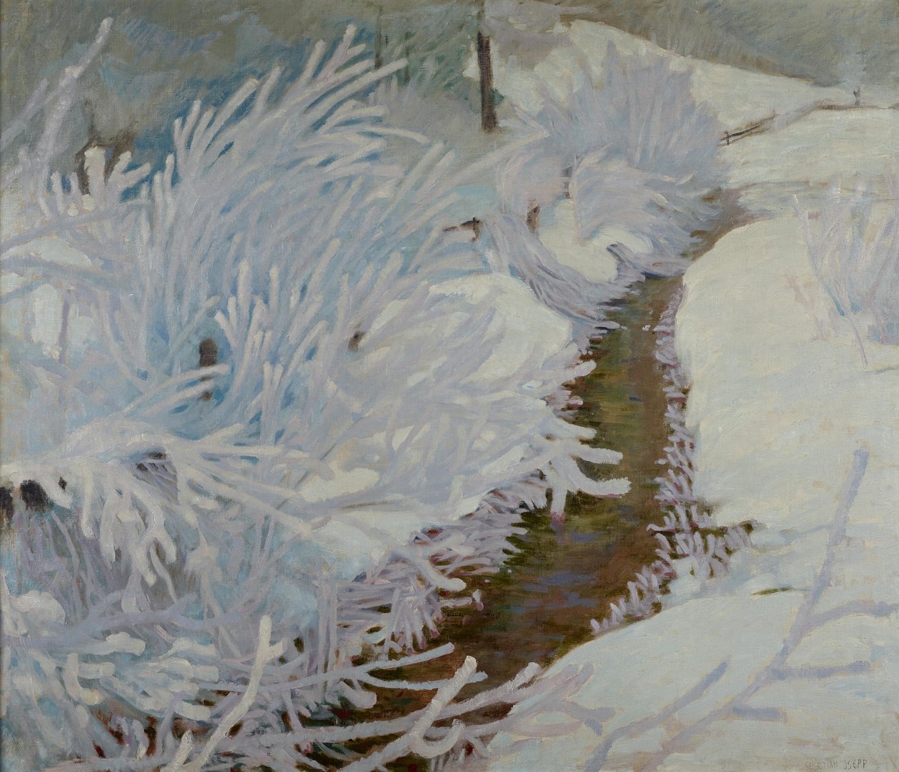 Stream in Winter by Sebastian Isepp