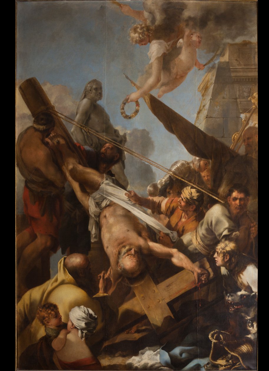 The Crucifixion of Saint Peter by Sébastien Bourdon