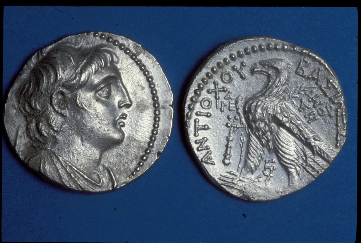 Coins of Antiochus VII Sidetes, c.135-136 BC by Seleucid