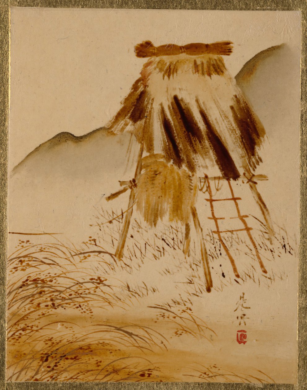 Rice-Drying Frame by Shibata Zeshin