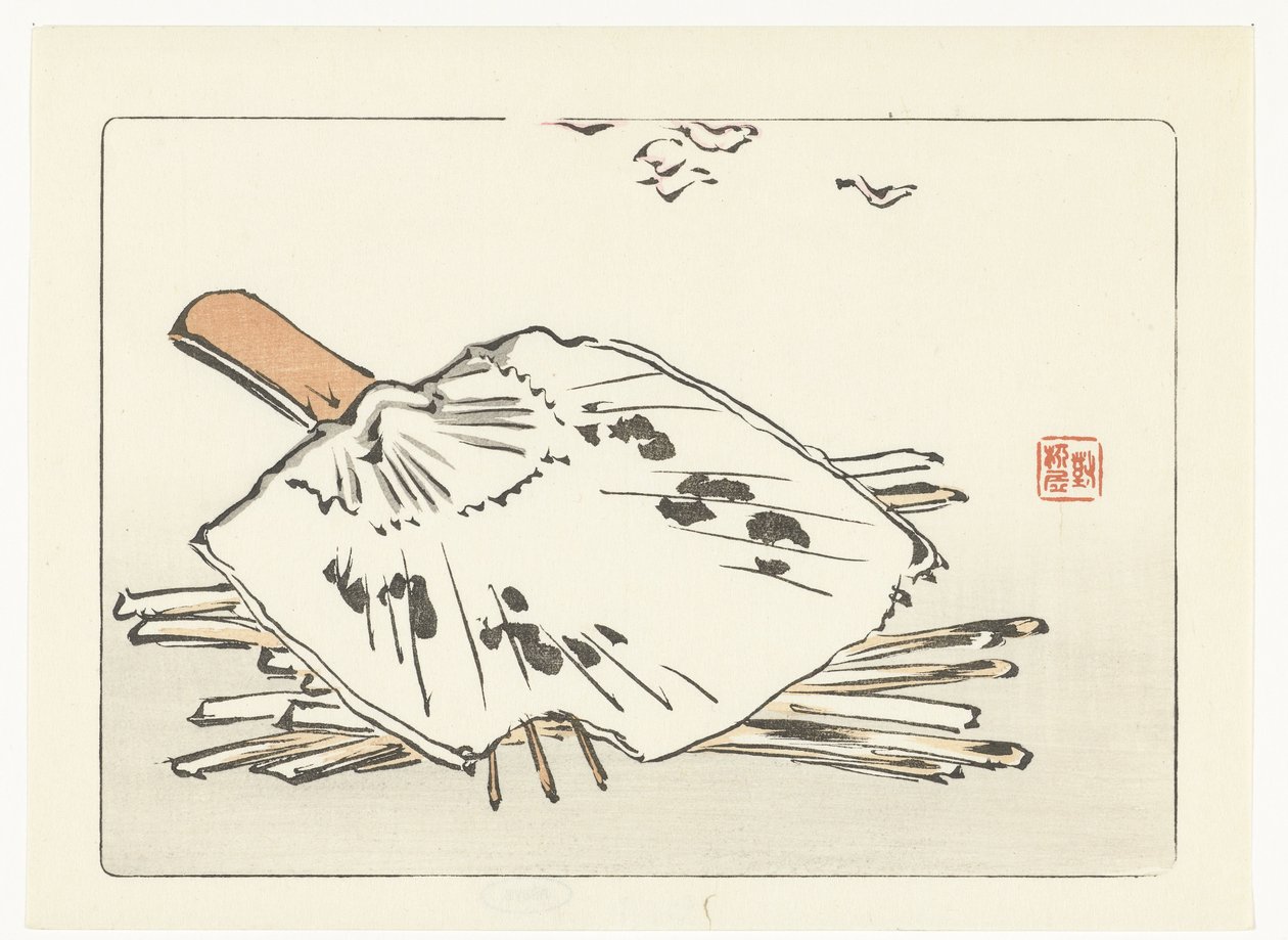 Fan and Kindling Sticks by Shibata Zeshin
