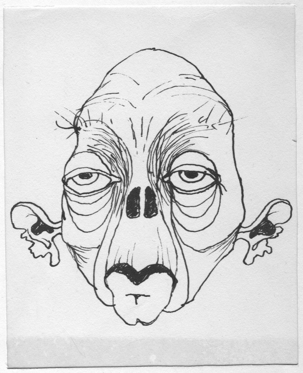 Grotesque face by Shirley Markham