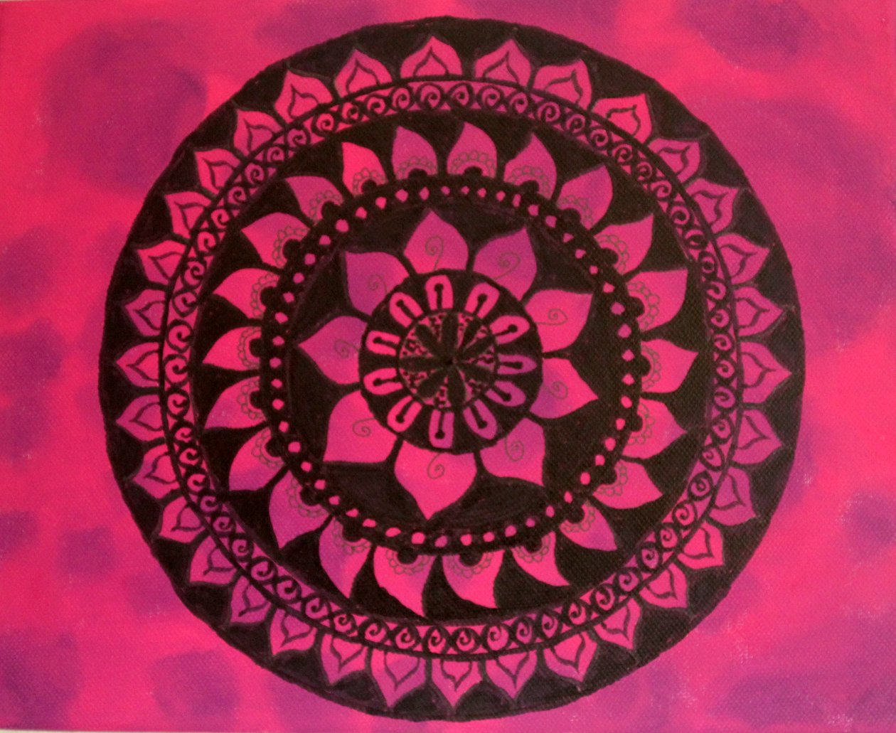 Mandala in Pink and Purple by Sil A