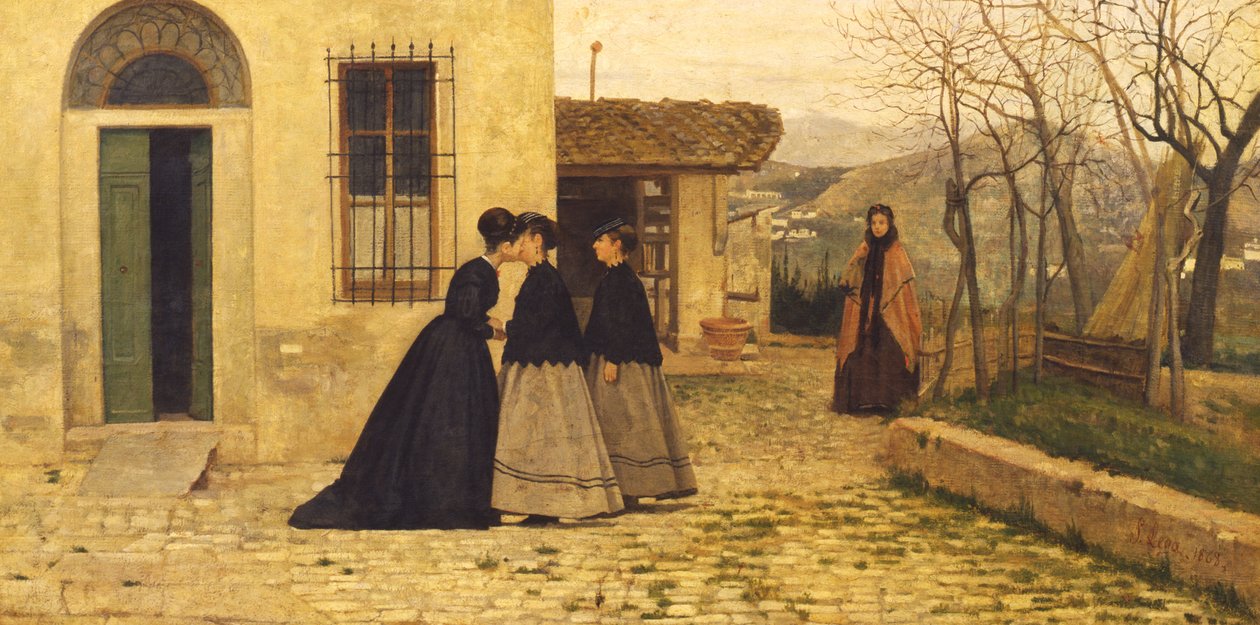 The Visit by Silvestro Lega