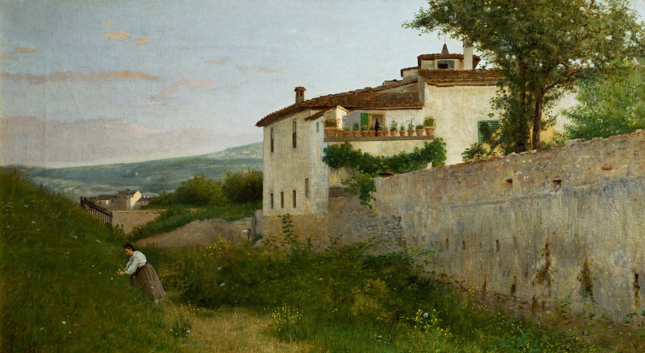 View of Piagentina by Silvestro Lega