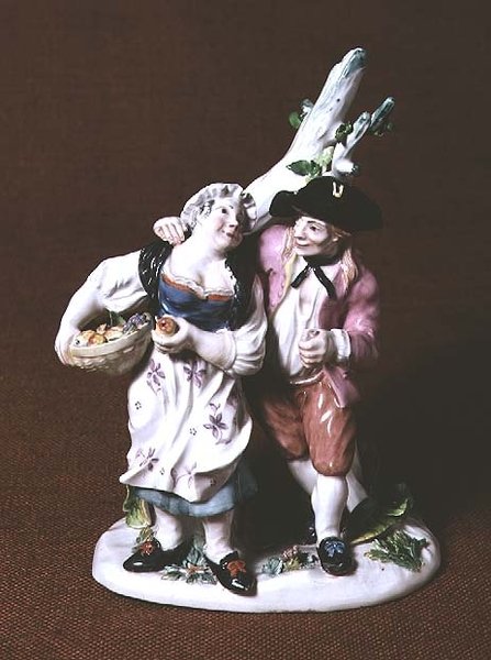 Hoechst peasant group, 1752 by Simon Feilner