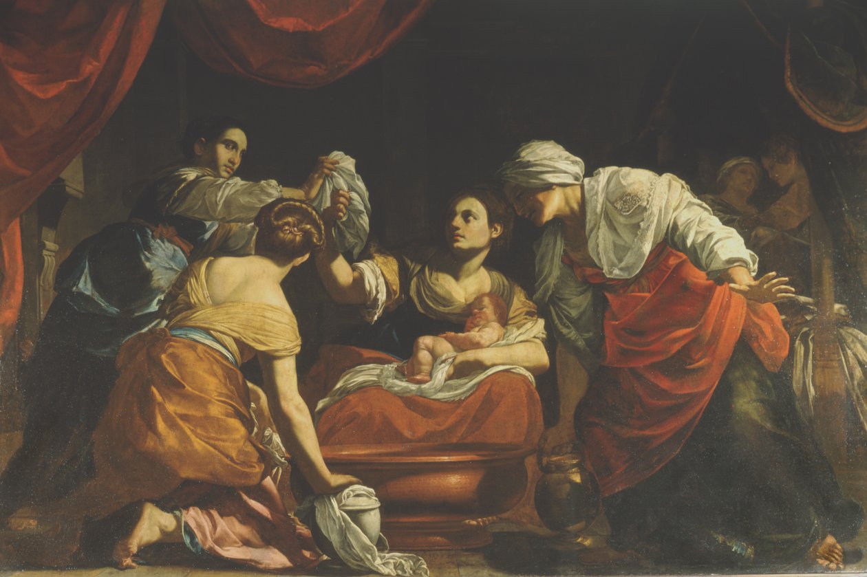 The Birth of the Virgin by Simon Vouet