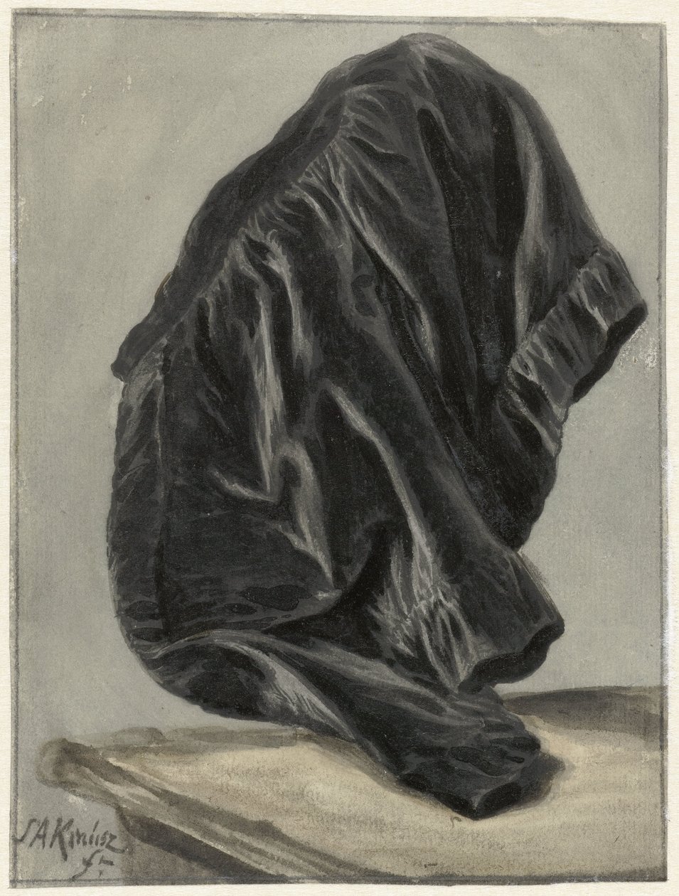 Drapery Study by Simon Andreas Krausz