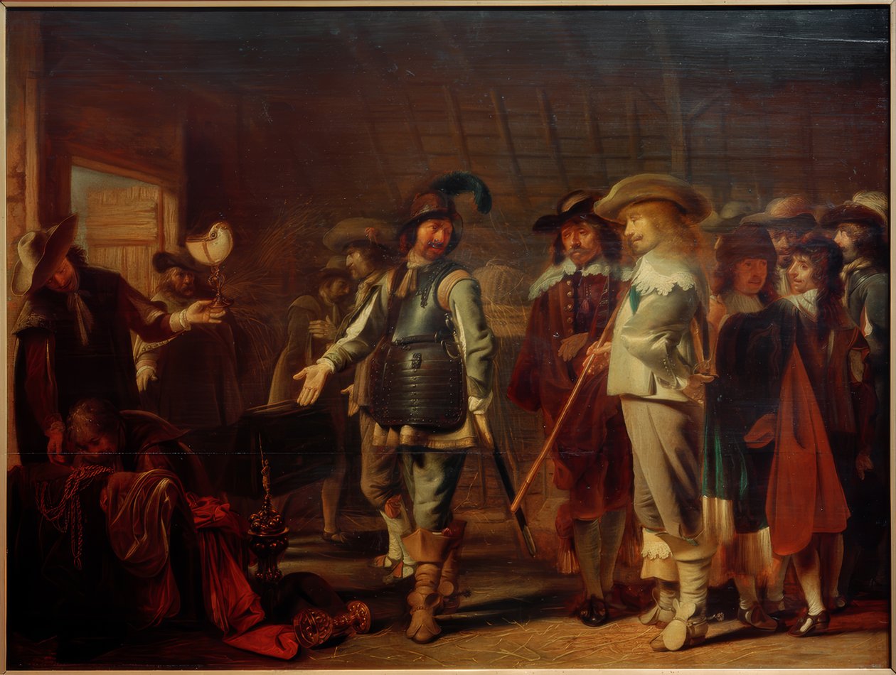 Soldiers Distributing their Loot by Simon Kick