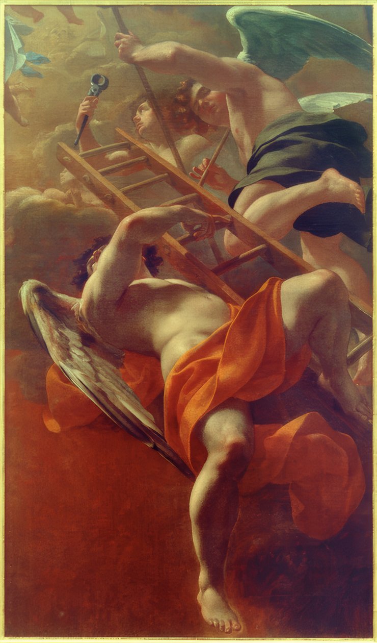 Angel with Instruments of the Passion by Simon Vouet