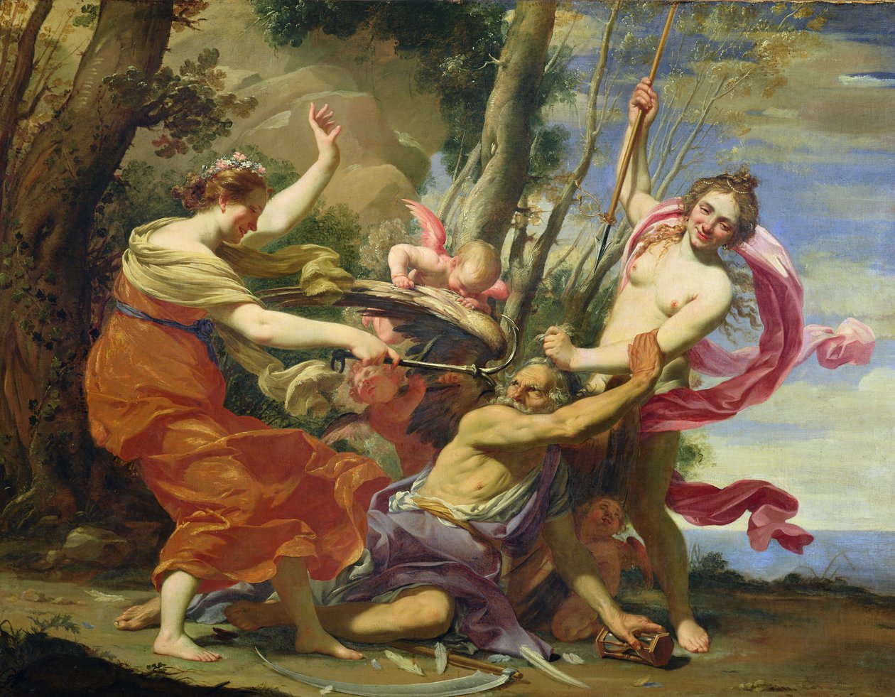 Time Overcome by Youth and Beauty by Simon Vouet