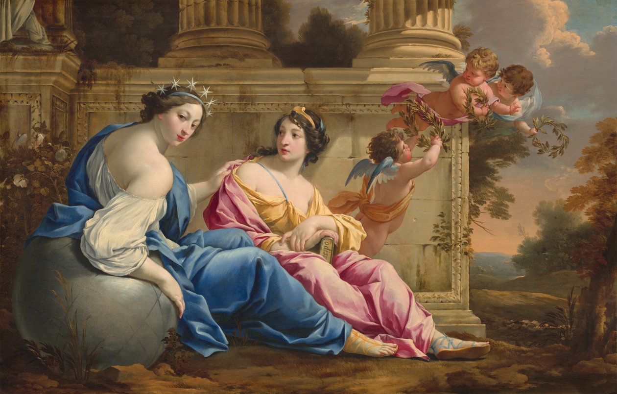 The Muses Urania and Calliope by Simon Vouet and Studio