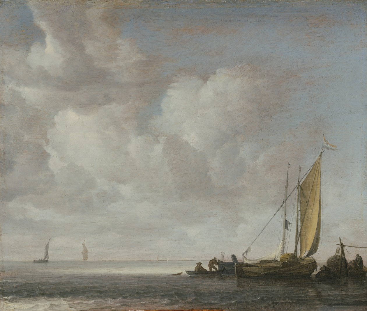 Calm Sea, after 1640 by Simon de Vlieger