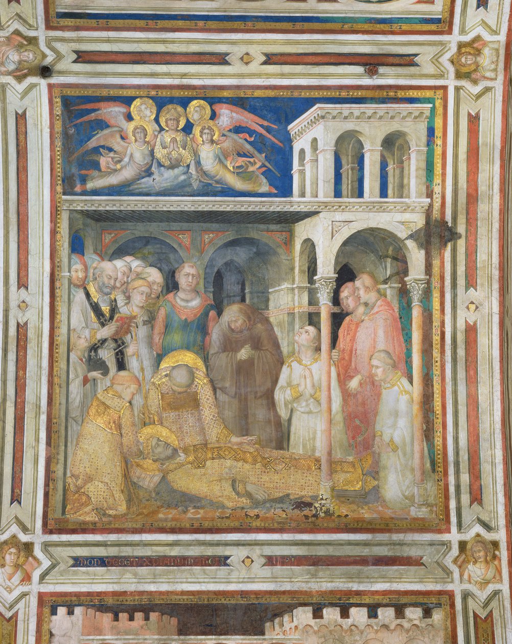 The Death of St. Martin, from the Life of St. Martin by Simone Martini