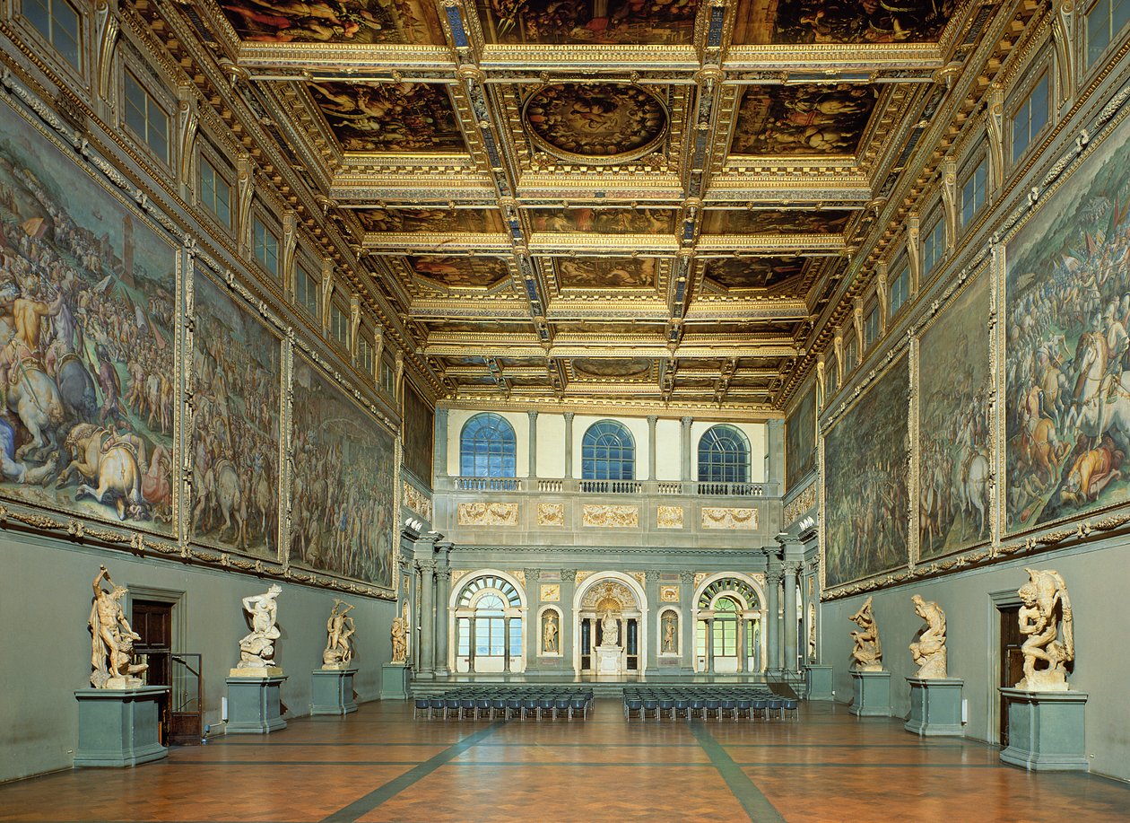 The Salone dei Cinquecento by Simone del Pollailo