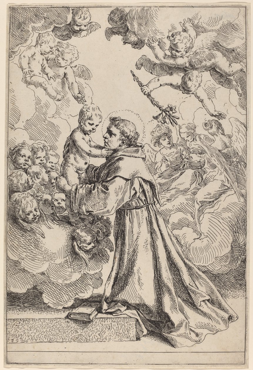 The Large Saint Anthony of Padua by Simone Cantarini
