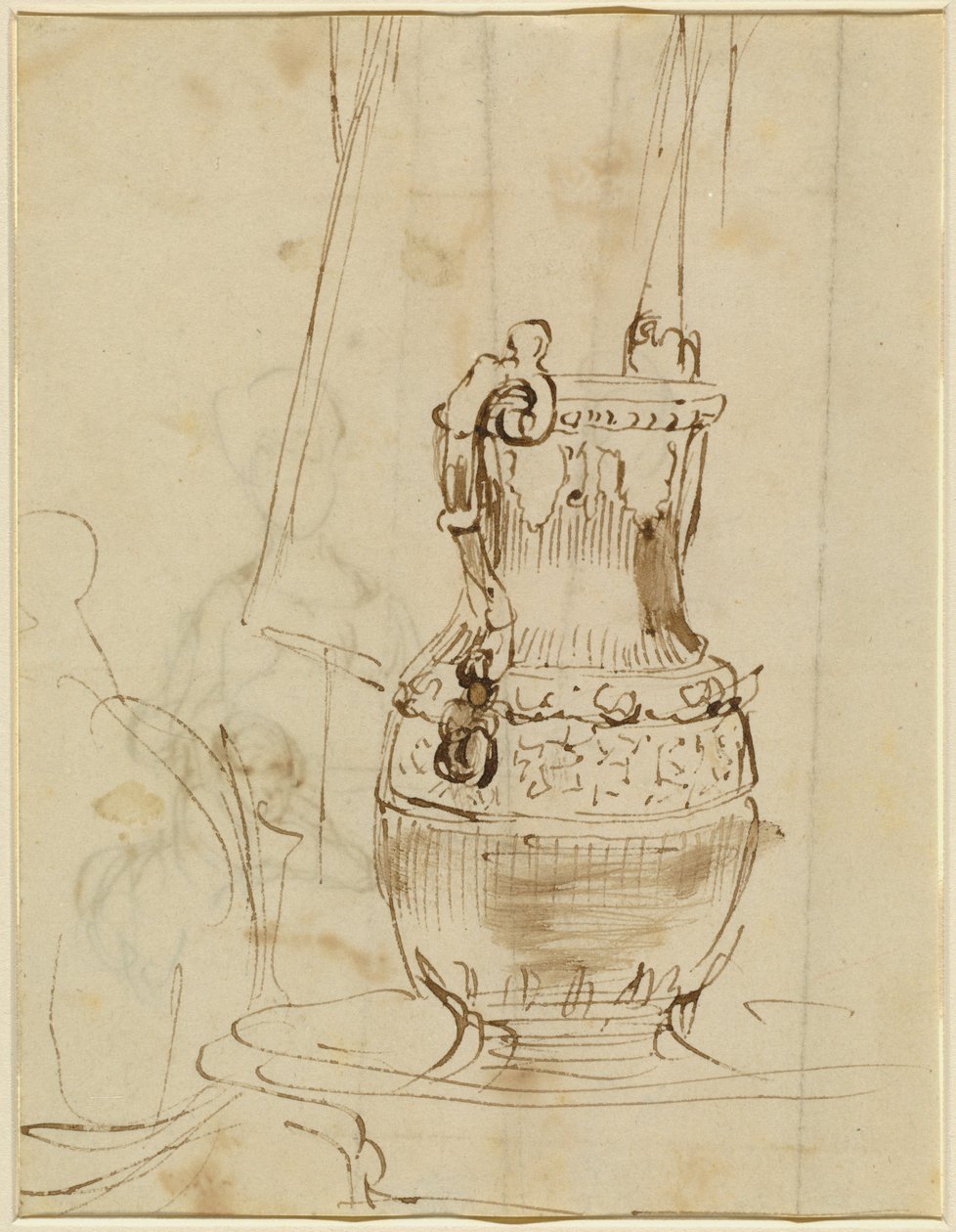 An Ornate Ewer [recto] by Sir David Wilkie