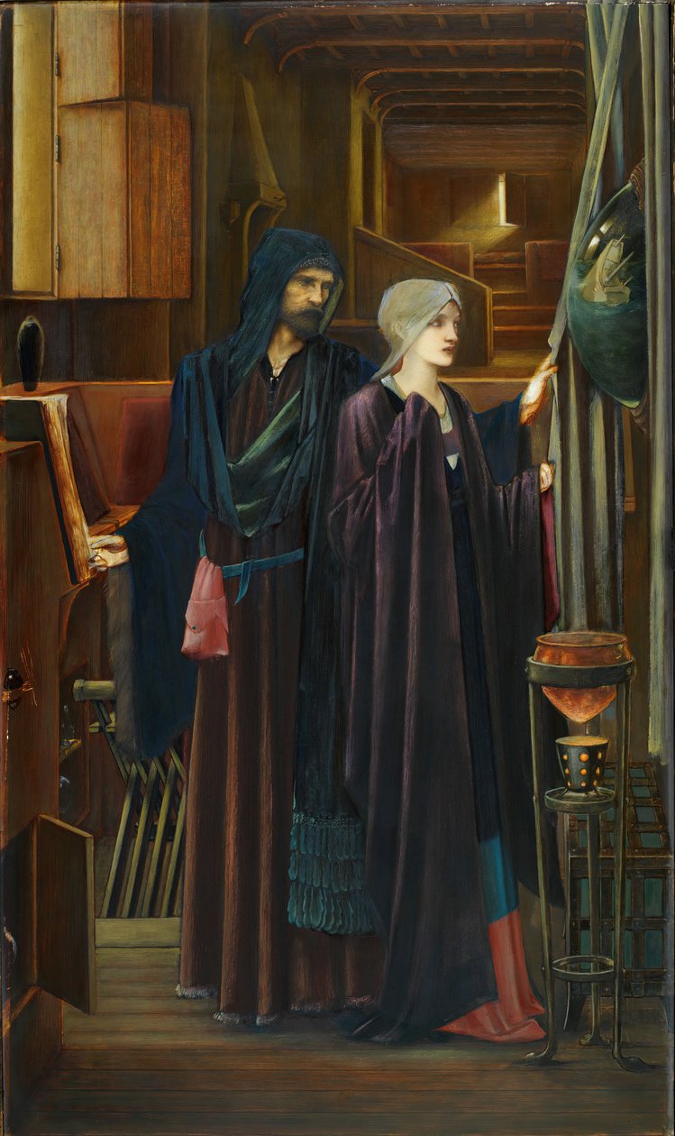 The Wizard by Sir Edward Coley Burne Jones