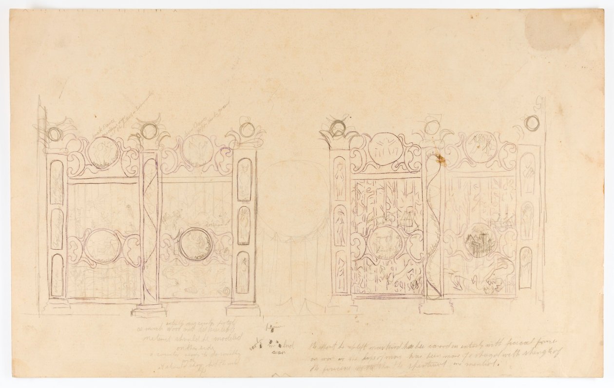 Fence Study by Solon H. Borglum