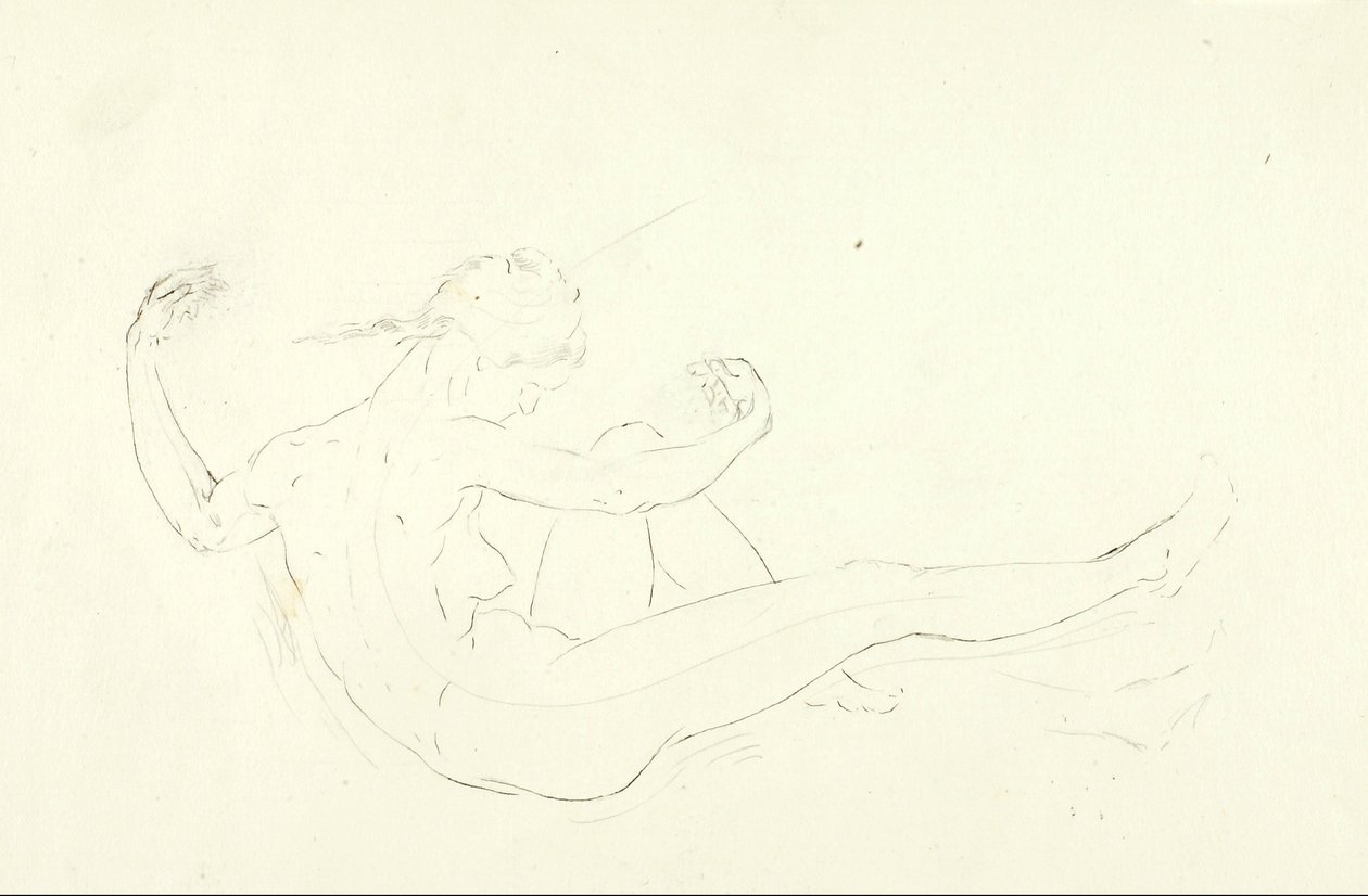 Swimming Nude by Solon H. Borglum