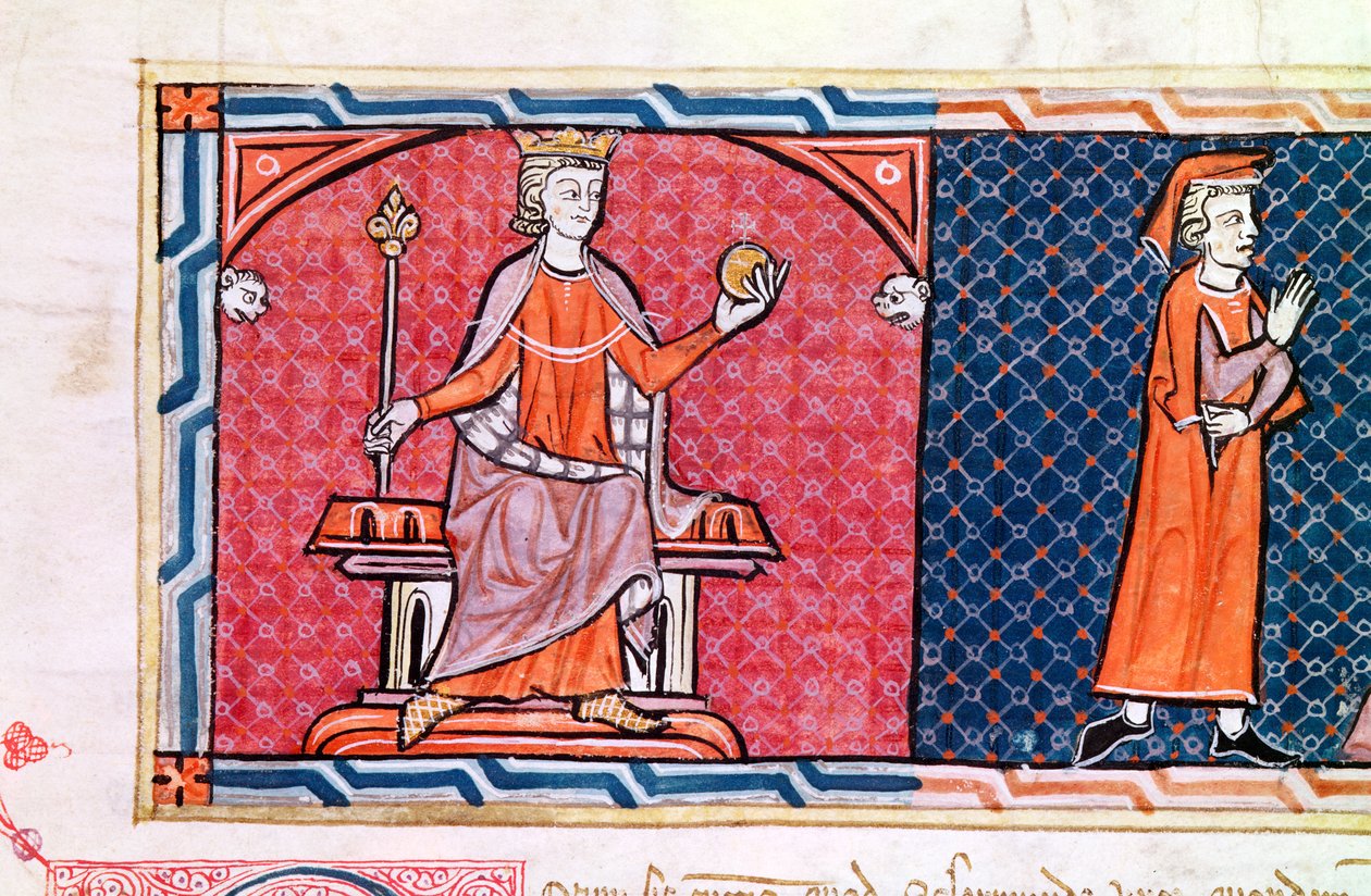 A Woman Taking an Oath before King James I by Spanish School